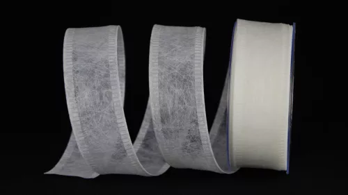 Dekorationsband weiß 40 mm x 25 m