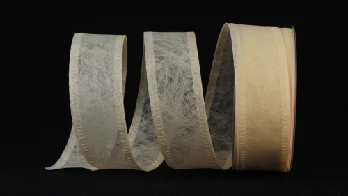 Dekorationsband beige 40 mm x 25 m