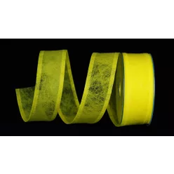 Dekorationsband zitronengelb 40 mm x 25 m