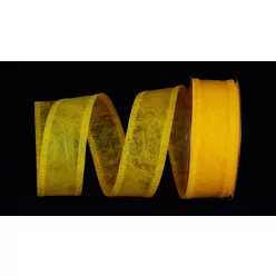 Dekorationsband sonnengelb 40 mm x 25 m