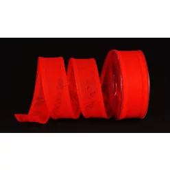 Dekorationsband rot 40 mm x 25 m
