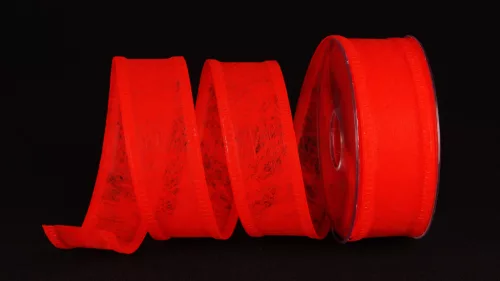 Dekorationsband rot 40 mm x 25 m