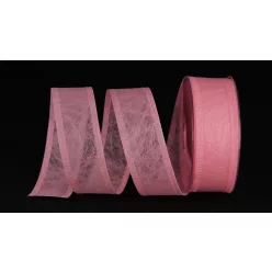 Dekorationsband rosa 40 mm x 25 m