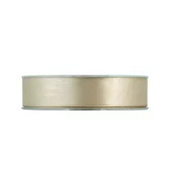 Satinband beige-gold 25 mm x 50 m