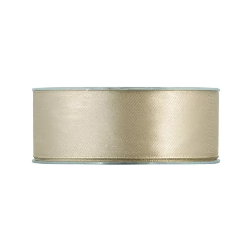 Satinband beige-gold 40 mm x 50 m