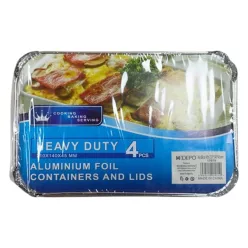 Aluschale 4 Stk. 210×140×45 mm