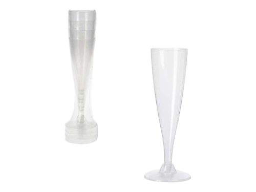 Sektglas aus Kunststoff, 130 ml, 4 Stück