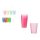 Bunte Partybecher aus Kunststoff, 280 ml – 6 Stück / Packung