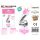 Folienballon-Set rosa 115 cm – Zahl 4 – 15 Stück / Packung