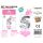 Folienballon-Set rosa 115 cm – Zahl 5 – 15 Stück / Packung