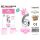 Folienballon-Set rosa 115 cm – Zahl 6 – 15 Stück / Packung