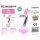 Folienballon-Set rosa 115 cm – Zahl 7 – 15 Stück / Packung