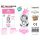 Folienballon-Set rosa 115 cm – Zahl 8 – 15 Stück / Packung