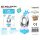 Folienballon-Set blau 115 cm – Zahl 0 – 15 Stück / Packung