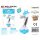 Folienballon-Set blau 115 cm – Zahl 7 – 15 Stück / Packung