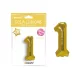 Folienballon 100 cm – Zahl 1, Gold