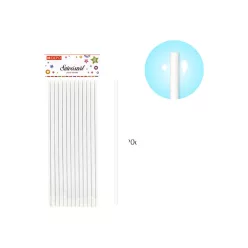 Papierstrohhalme 20 cm, 25 Stück