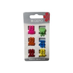 Haarspange 6 Stück, 1,5 cm