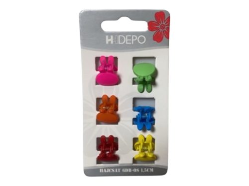 Haarspange 6 Stück, 1,5 cm