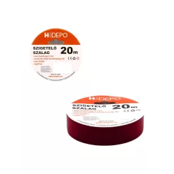 SZIGETELŐSZALAG PIROS 20 M