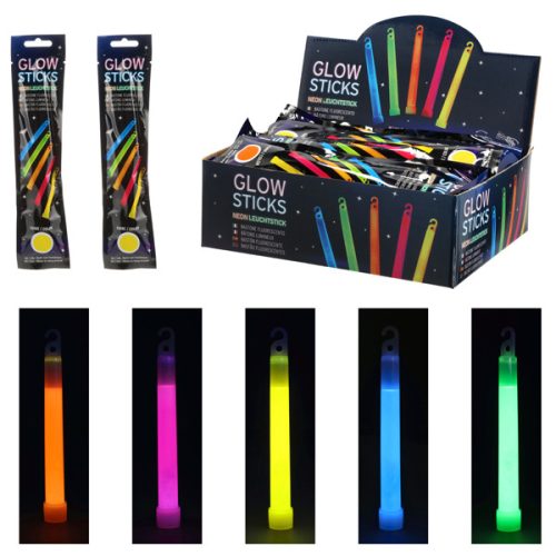 Neon- Leuchtstick 15cm, 5 Farben sort.