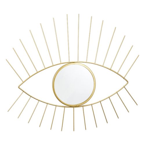 Wandspiegel Auge, gold, ca. 47x45cm