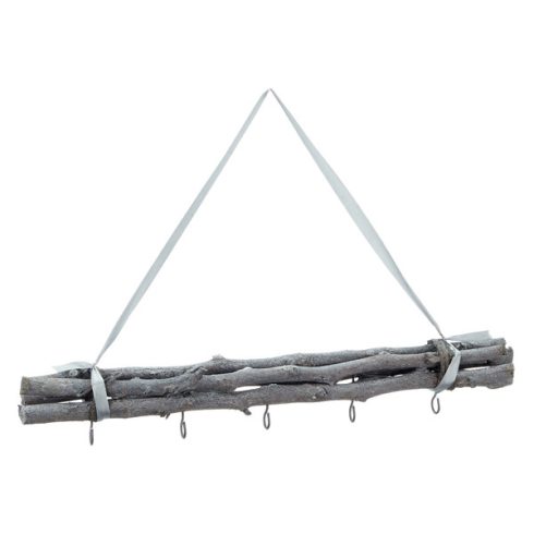 Wanddeko "Bündel", grau, z. hängen, 5 Haken, kl., ca. 50cm