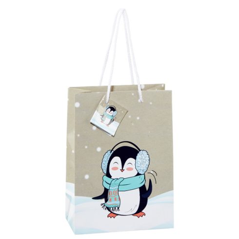 Geschenktüte, Pinguin, M, ca. 23cm