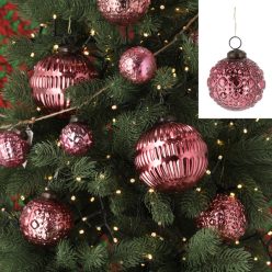 Christbaumkugel Ornament, pink, klein, ca.8cmD