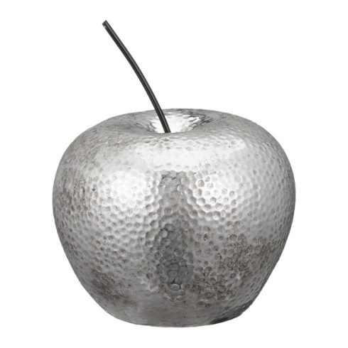 Deko Apfel, silber, gr., ca.16cmH