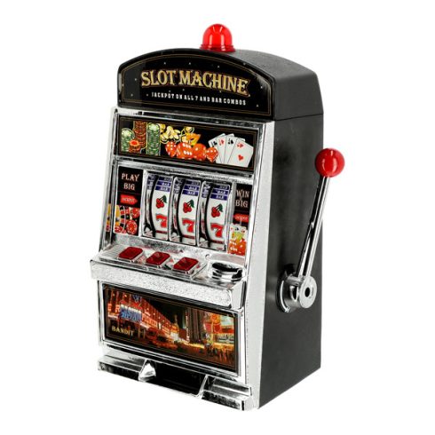Spardose Spielautomat, mit Klingel u. LED