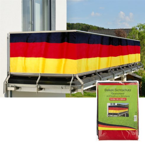 Balkon Sichtschutz Deutschland", 90x300cm"