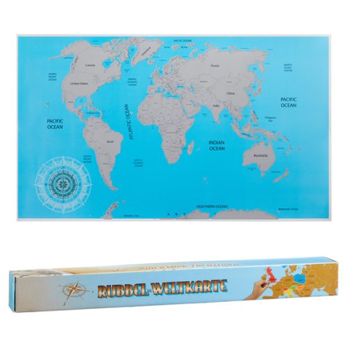 Rubbel Weltkarte, in Colorbox
