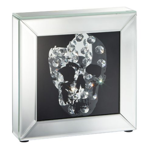 Deko "Kristall Skull" 21x21cm