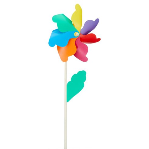 Windrad "Flower" bunt , ca. 110cm , 40cm Ř