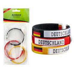 Armband Deutschland" 3er Set , schw/rot/gelb"