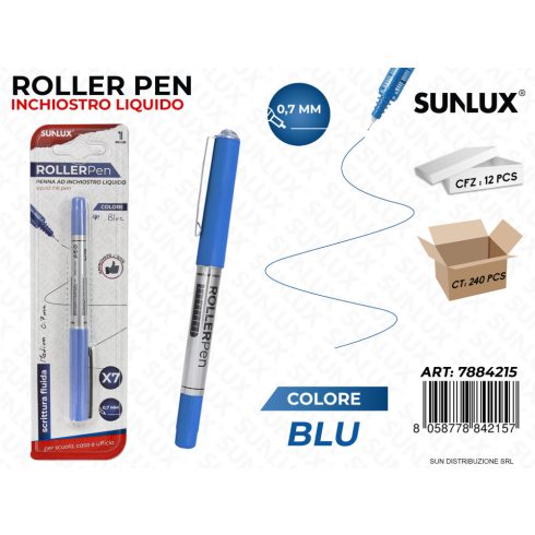 Folyékony tintás toll 0.7mm kék