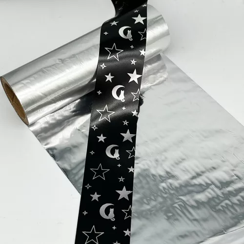 DHD Premium Ribbon™ – Metál ezüst resin festékszalag – 110 mm × 300 m
