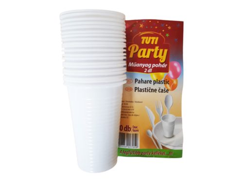TUTI Partybecher 200 ml – 20 Stück / Packung